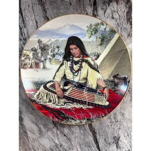 Hamilton Collection Sacajawea Noble American Indian Women Plate by David Wright